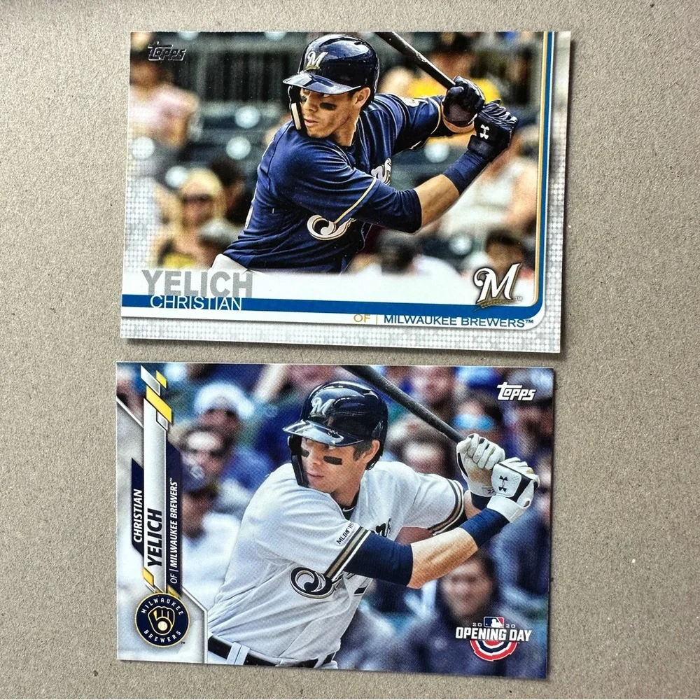 Christian Yelich/Brice Turang w/ Woodruff aces in Brewers lot of 13 - Picture 8 of 13